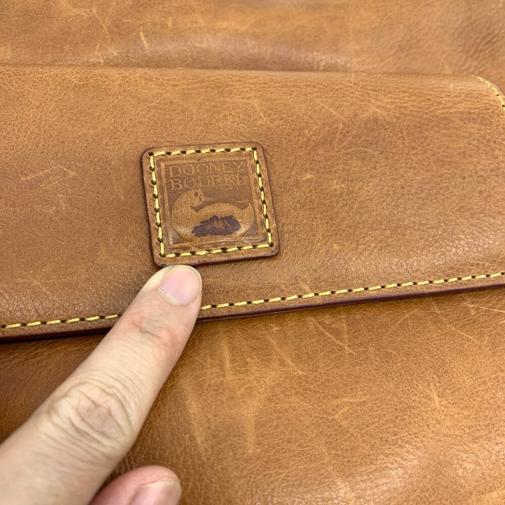 Dooney & Bourke Hobo Shoulder Bag Florentine Leather Womens Natural Purse - Picture 6 of 16